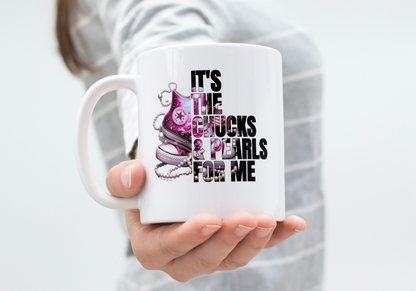 It's the chucks & pearls for me mugs