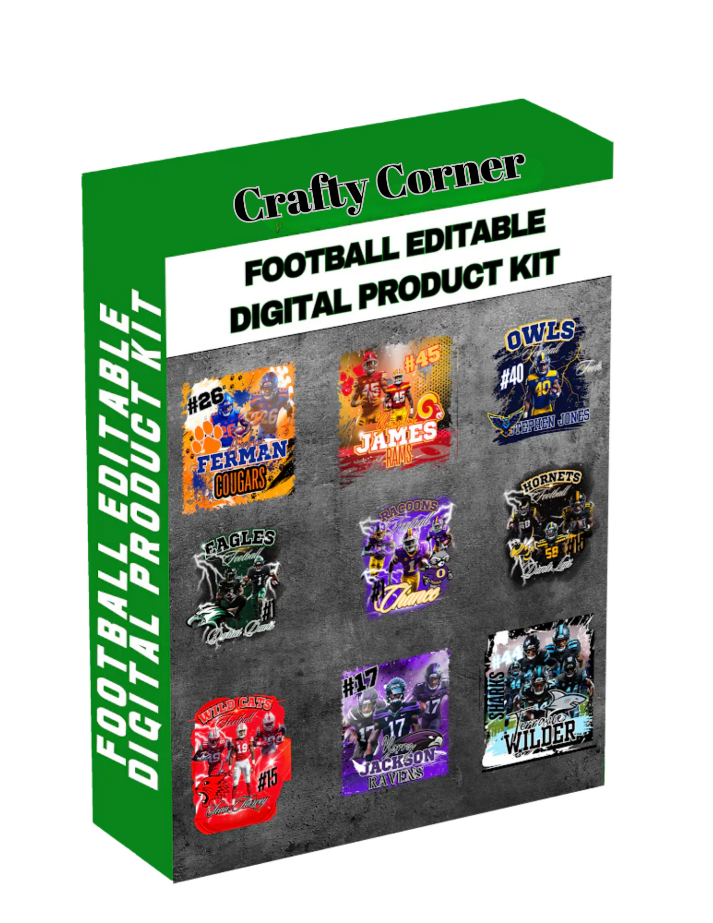 Football Editable Canva Designs (30 pc Bundle)