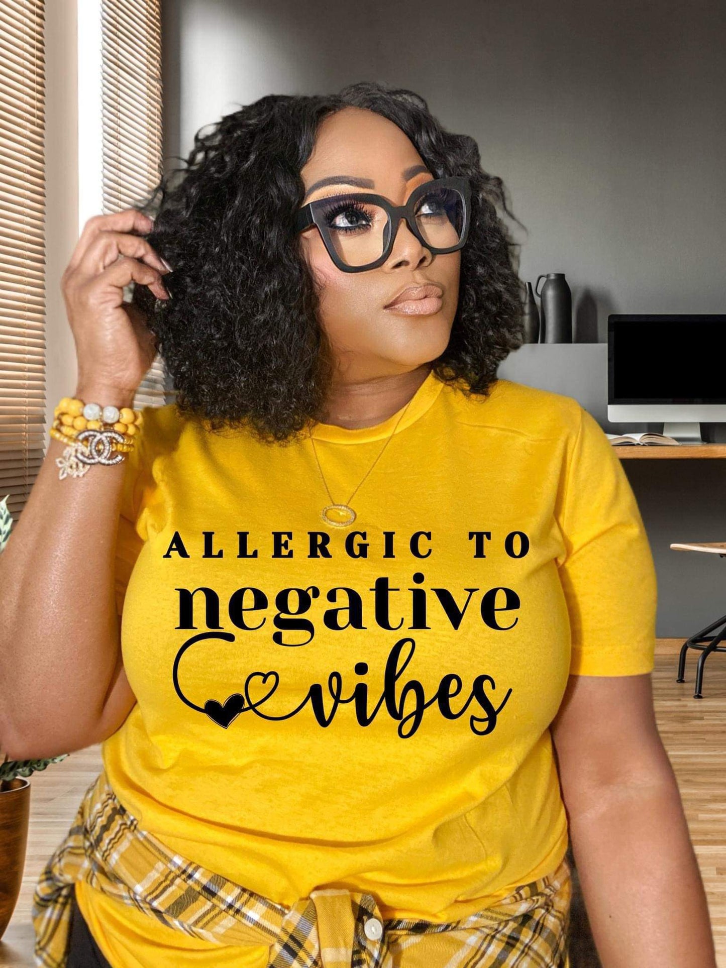 ALLERGIC TO NEGATIVE VIBS T-Shirt