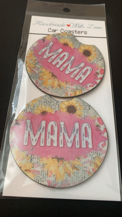 MOM CAR COASTERS